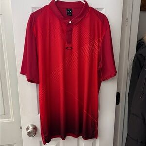 Oakley Men's Gradient Red Polo Shirt
